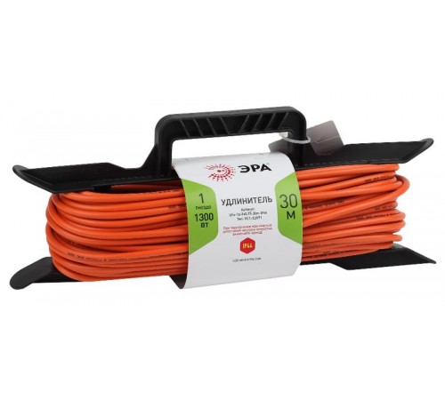 Удлинитель силовой ЭРА UFx-1e-3x0.75-30m-IP44 на рамке c/з 1 гн 30м ПВС 3x0.75  Б0046827  ЭРА