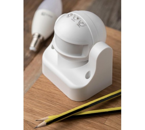 Датчик движения микроволновый белый 1200Вт 180гр. до 15м IP44 MW-702 PROxima  dd-mw-702  EKF