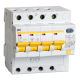 Выключатель автоматический дифференциального тока АД14 4п 6А C 10мА тип AC (5 мод)  MAD10-4-006-C-010  IEK