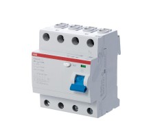Выключатель дифференциальный (УЗО) F204 4п 25А 30мА тип AC  2CSF204001R1250  ABB