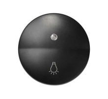 Simon 88 Клавиша для выключателя одноклавишного с подсветкой, с пиктограммой "лампа", S88, графит  88016-38  Simon