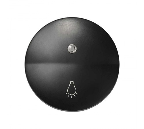 Simon 88 Клавиша для выключателя одноклавишного с подсветкой, с пиктограммой "лампа", S88, графит  88016-38  Simon