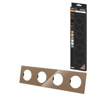 Рамка четверная бронза, стекло, "Байкал"   SQ1819-0405  TDM