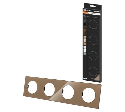 Рамка четверная бронза, стекло, "Байкал"   SQ1819-0405  TDM