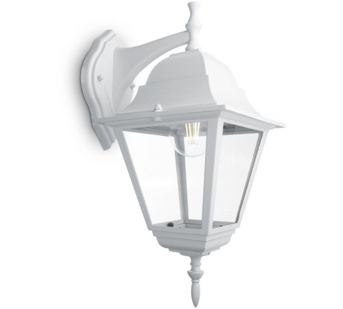 Светильник садово-парковый 4202 100W 230V E27 185*215*400мм белый  11025  FERON