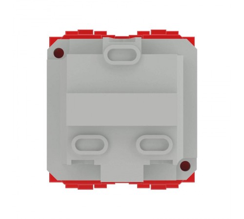 Розетка со шторками з/к 2мод. 16А IP20 красная Brava  76482R  DKC
