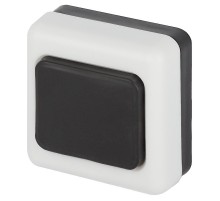 Кнопка дверного звонка   D2 проводного, черная, 1 мелодия  Б0051802  ЭРА