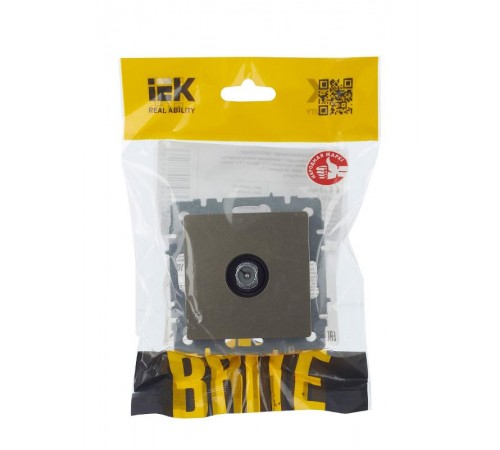 BRITE Розетка TV проходная РТВ10-0-БрШ шампань   BR-A10-P-K37  IEK