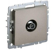 BRITE Розетка TV проходная РТВ10-0-БрШ шампань   BR-A10-P-K37  IEK