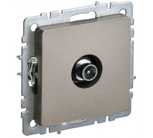 BRITE Розетка TV проходная РТВ10-0-БрШ шампань   BR-A10-P-K37  IEK