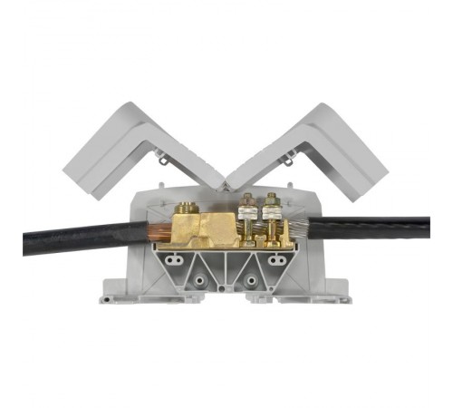 Силовая клемма Viking 3 - два вывода под кабель - шаг 55 мм  039011  Legrand