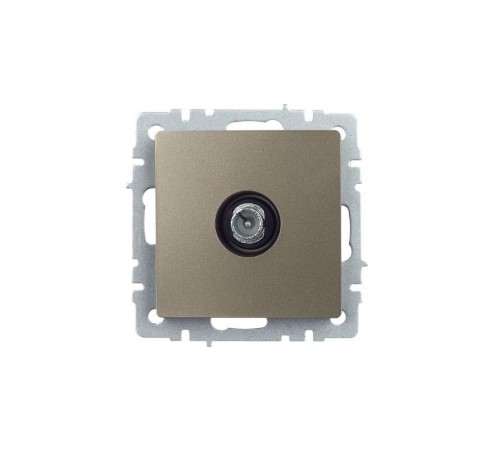BRITE Розетка TV проходная РТВ10-0-БрШ шампань   BR-A10-P-K37  IEK
