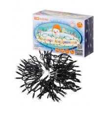 Гирлянда светодиодная СГУ100Б10, 10м, мерц-е, 6500К, каучук чер., посл. подкл, IP65, 250 В,  SQ0361-0043  TDM ELECTRIC