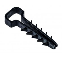 Дюбель-хомут 6х14мм плоск. каб. нейл. черн. (25шт/упак)  UDH14-06-14-025-K02  IEK