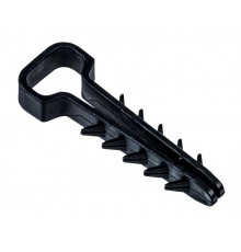 Дюбель-хомут 6х12мм плоск. каб. нейл. черн. (100шт/упак)  UDH14-06-12-100-K02  IEK