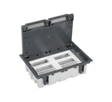 Simon CIMA 500 Люк на 6 модулей 500CIMA (12 мод. 45х45 мм), глубина 90-120мм, посадка 210х300мм, max 1000кг, серый  52050106-035  Simon