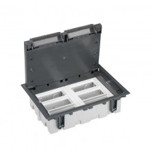 Simon CIMA 500 Люк на 6 модулей 500CIMA (12 мод. 45х45 мм), глубина 90-120мм, посадка 210х300мм, max 1000кг, серый  52050106-035  Simon