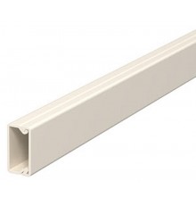Мини-канал WDK с крышкой 10x20x2000 мм (высота борта 10,5 мм, крышка 20 мм) ПВХ кремовый RAL 9001  6150756  OBO Bettermann