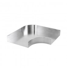 Угол горизонтальный 90 градусов 80х100, 0,8 мм, INOX304 в комплекте с крепежными элементами и соединительными пластинами,необходимыми для монтажа  IS