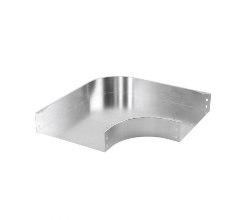 Угол горизонтальный 90 градусов 80х100, 0,8 мм, INOX304 в комплекте с крепежными элементами и соединительными пластинами,необходимыми для монтажа  IS