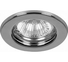 Светильник точечный встраиваемый под лампу DL10/DL3201 MR16 50W G5.3 хром  15113  FERON