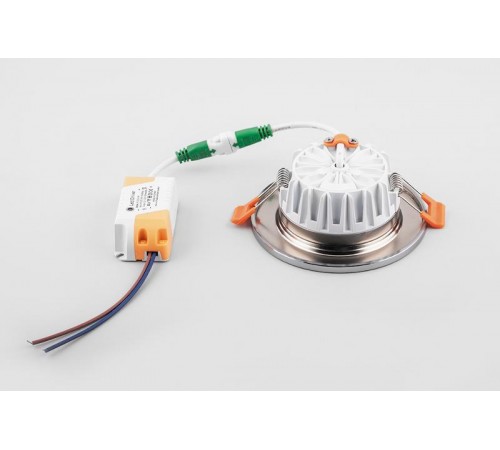 Светильник светодиодный встраиваемый декоративный AL610, 7W, 560 Lm, 4000К, хром  28910  FERON