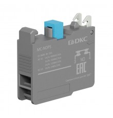 Контактный блок с клеммными  зажимами под винт, нормально-открытый  MC-NOPS  DKC