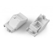 SIP2A-1K-M45-22.5 Вставка угловая 45x22.5 (аналог Mosaic) для 1 модуля формата Keystone Jack, со шторками, ROHS, белая  247254  Hyperline