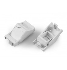 SIP2A-1K-M45-22.5 Вставка угловая 45x22.5 (аналог Mosaic) для 1 модуля формата Keystone Jack, со шторками, ROHS, белая  247254  Hyperline