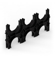 Кластер для двустенных труб d63 мм, тройной, двухсторонний (40 шт/кор)  PR13.02578  Промрукав