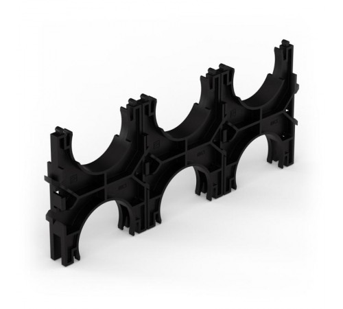 Кластер для двустенных труб d63 мм, тройной, двухсторонний (40 шт/кор)  PR13.02578  Промрукав