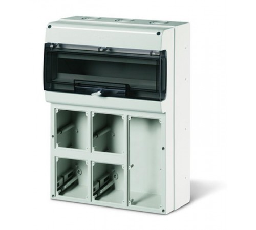 Корпус на 24 модуля, 4 поста с основанием 136х125 мм и 1 пост с основанием 100х110 мм  DIS6725522  DKC