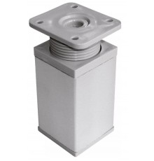 Ножка алюм.квадрат, регулир.сверху, 40х40х100 мм, мат.хром. - накл.   127474  Tech-KREP