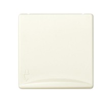 Simon 27 Розетка двухполюсная с/з с откидной крышкой, IP40, с защитными шторками, широкий модуль, S  27490-32  Simon