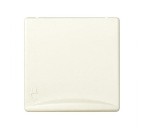 Simon 27 Розетка двухполюсная с/з с откидной крышкой, IP40, с защитными шторками, широкий модуль, S  27490-32  Simon