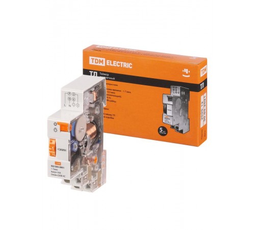 Таймер лестничный ТЛ-1мин/7мин-16А-DIN   SQ1503-0001  TDM
