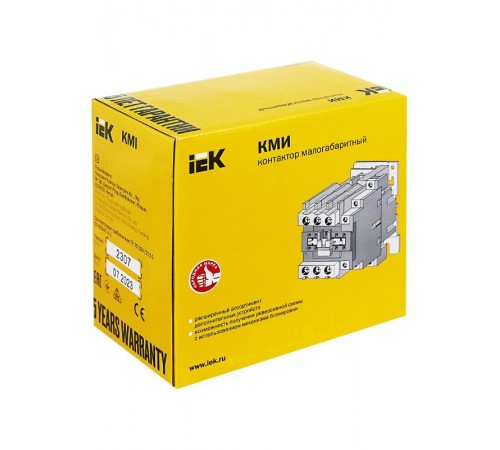 Контактор КМИ-35012 50А 230В/АС3 1НО;1НЗ   KKM31-050-230-11  IEK