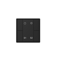 Кнопочная панель 4-х кл. (1 группа/2 сцены), пластиковый корпус, черный DA-SW-S2-PB  DA-SW-S2-PB  VARTON