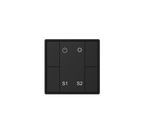 Кнопочная панель 4-х кл. (1 группа/2 сцены), пластиковый корпус, черный DA-SW-S2-PB  DA-SW-S2-PB  VARTON