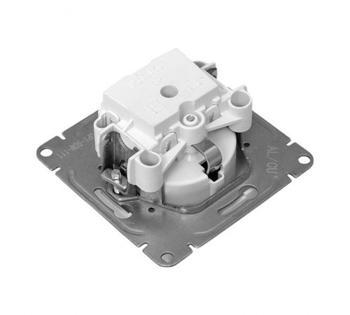 Механизм розетки, 16А, с заземлением, со шторками, белый Эпика EKF  UP1-SOW-111  EKF