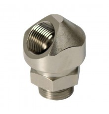 Поворотный адаптер 45° M20x1,5, IP68/IP67, никелироованная латунь  6028-20G  DKC