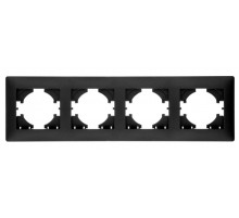 Bravo РАМКА 4-местная, цвет графит.  С1040-010  GUSI Electric