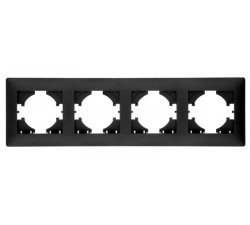 Bravo РАМКА 4-местная, цвет графит.  С1040-010  GUSI Electric