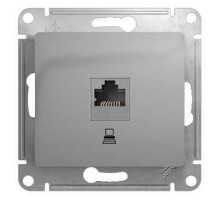 Glossa Алюминий Розетка компьютерная RJ45 кат.5E  GSL000381K  SE
