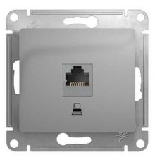 Glossa Алюминий Розетка компьютерная RJ45 кат.5E  GSL000381K  SE