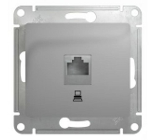 Glossa Алюминий Розетка компьютерная RJ45 кат.5E  GSL000381K  SE