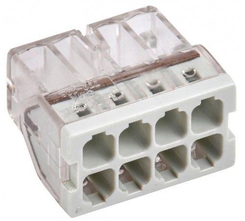 Строительно-монтажная клемма СМК 772-208 (4шт/упак) IEK  UKZ30-208-004  IEK 