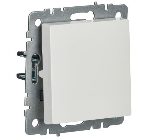 BRITE Выключатель 1-клавишный самовозвратн. 10А ВС10-1-4-БрБ белый  BR-V14-0-10-K01  IEK
