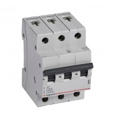 Выключатель автоматический трехполюсный RX3 4500 63А C 4,5кА  419714  Legrand