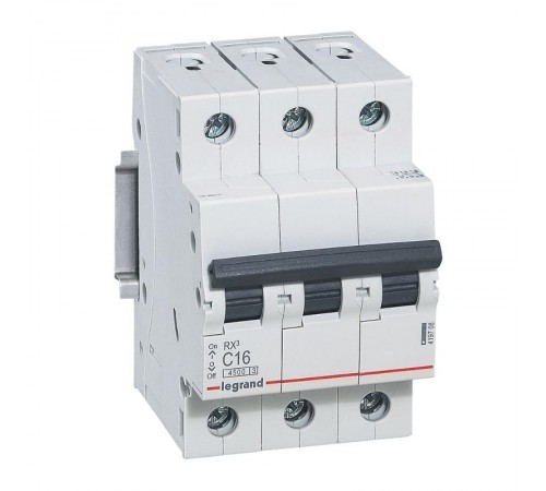 Выключатель автоматический трехполюсный RX3 4500 32А C 4,5кА  419711  Legrand